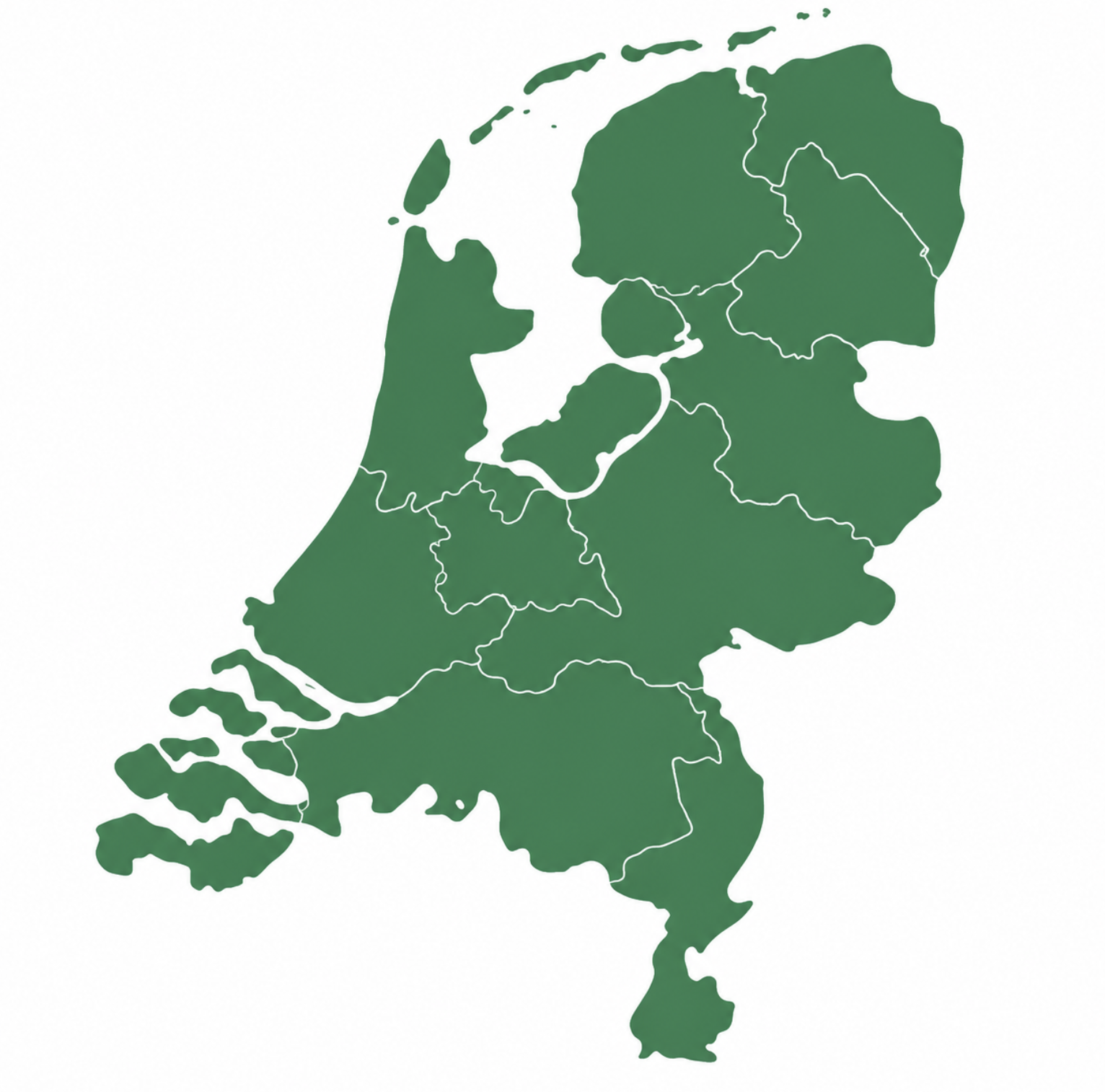 Kaart van Nederland